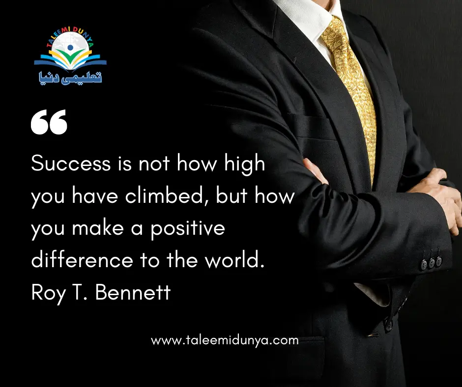 Success is not how high you have climbed